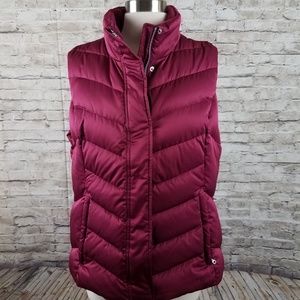 Eddie bauer womens puffer vest goose down L XL